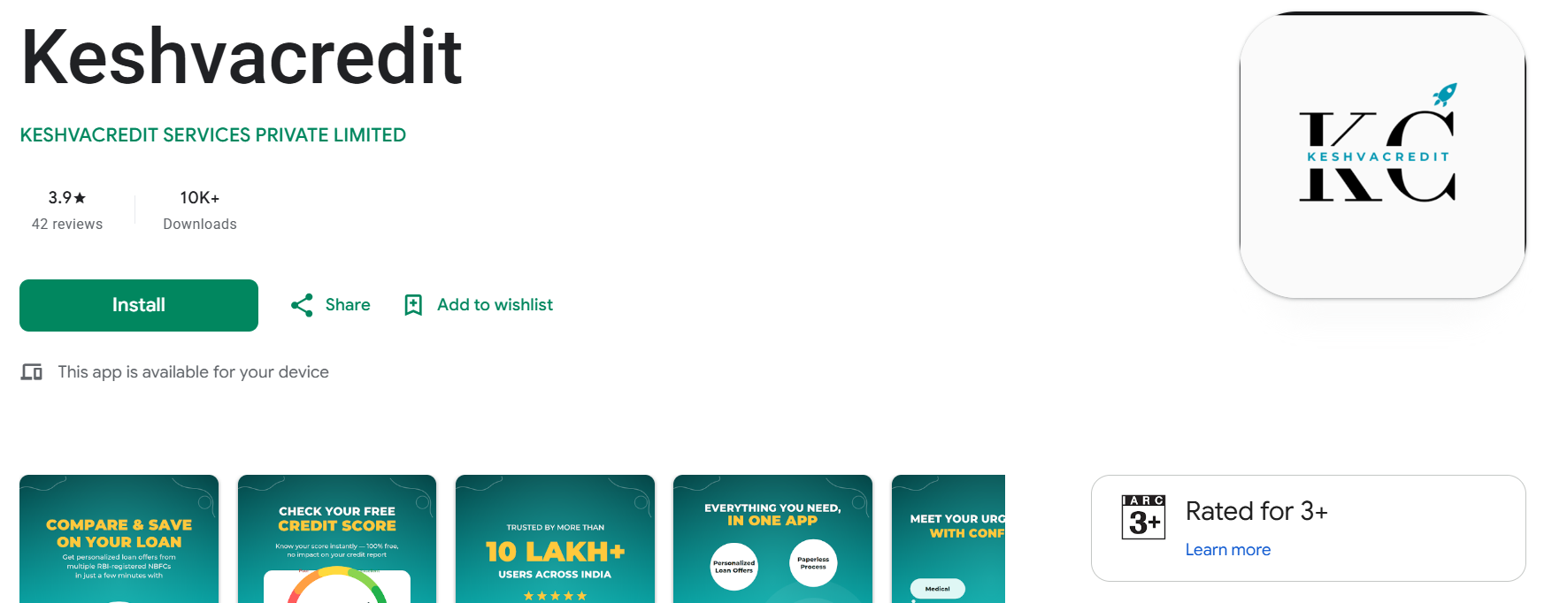 KeshvaCredit App Preview